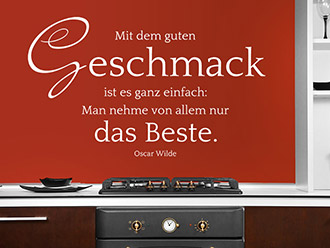 Wandtattoo Zitate über Essen online kaufen bei Wandtattoo.de