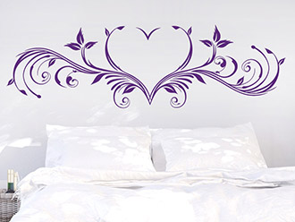 Wandtattoo Ornament mit Herz
