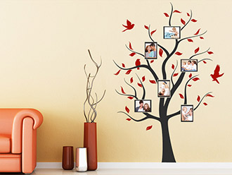 Wandtattoo Baum mit Bilderrahmen