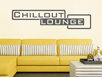 Wandtattoo Chillout Lounge