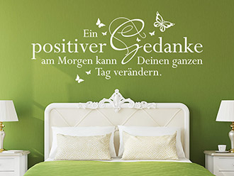 Wandtattoo Ein positiver Gedanke am Morgen...