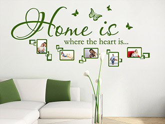 Wandtattoo Home is Fotorahmen | Bild 4