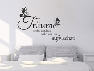 Wandtattoo Träume werden wahr
