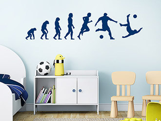 Wandtattoo Fußball Evolution