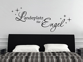 Wandtattoo Landeplatz für Engel