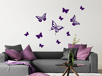 Wandtattoo Dekorative Schmetterlinge