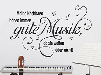 Wandtattoo Gute Musik