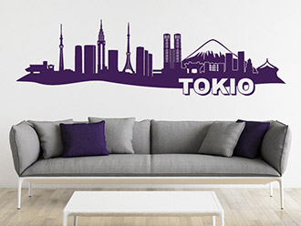 Tokio Skyline als Wandtattoo