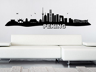 Skyline von Peking als Wandtattoo