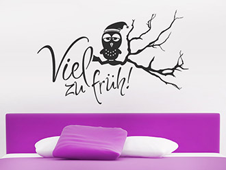 Wandtattoo Viel zu früh