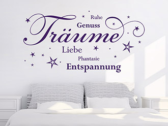 Wandtattoo Träume