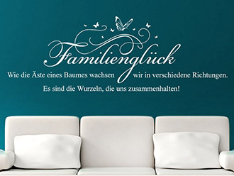 Wandtattoo Familienglück