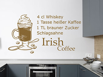 Wandtattoo Irish Coffee