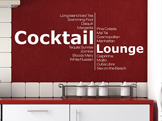 Wandtattoo Cocktail Lounge