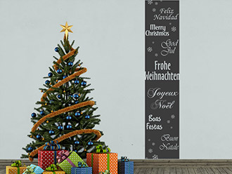 Wandtattoo Weihnachtsbanner