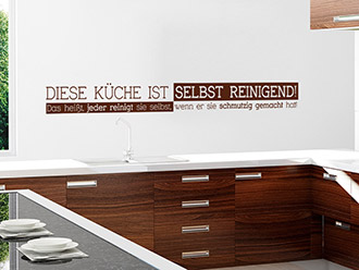 Wandtattoo Diese Küche ist ...