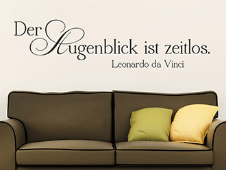 Wandtattoo Der Augenblick ist zeitlos