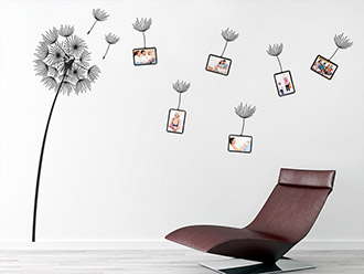 Wandtattoo Fotorahmen Pusteblume