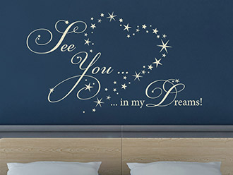 Wandtattoo See you in my dreams