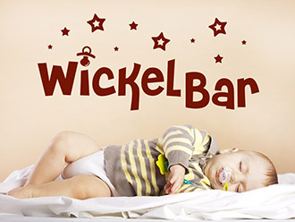 Wandtattoo Wickelbar