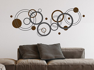 Wandtattoo Ornament Moderne Kreise