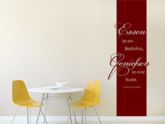 Wandtattoo Banner Essen und Genießen