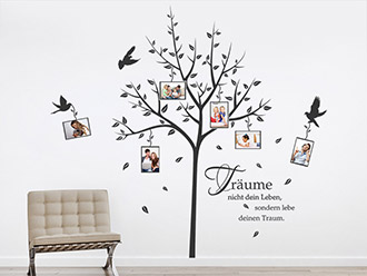 Wandtattoo Fotobaum Träume
