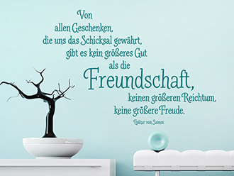Wandtattoos über Glück und Glücklichsein Zitate WANDTATTOO.DE