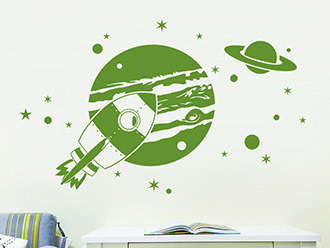 Wandtattoo Planeten
