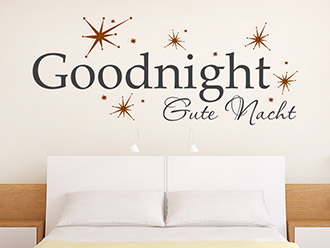 Wandtattoo Goodnight