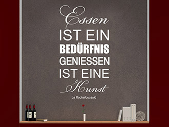 Wandtattoo Die Kunst des Genießens