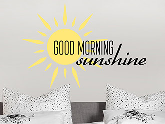 Wandtattoo Good morning sunshine