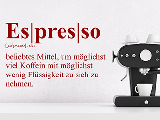 Wandtattoo Espresso Definition