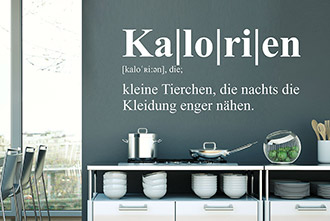 Wandtattoo Kalorien Definition