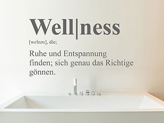 Wandtattoo Wellness Definition