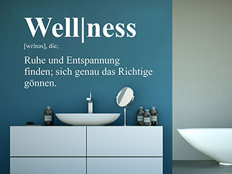Wandtattoo Wellness Definition