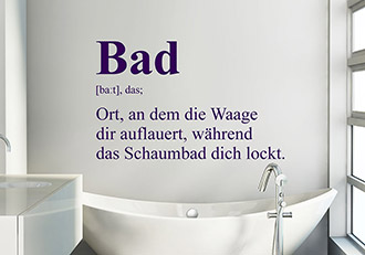 Wandtattoo Bad Definition 3