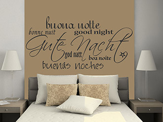 Wandtattoo Gute Nacht mit Stern