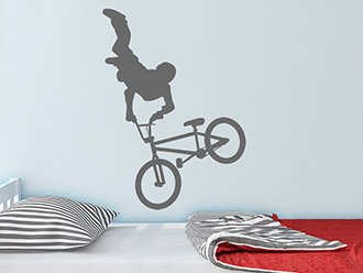 Wandtattoo BMX Fahrer
