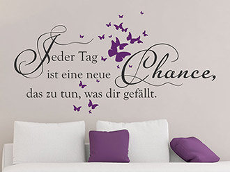 Wandtattoo Neue Chance