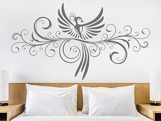 Wandtattoo Dekoratives Ornament mit Phönix | Bild 4