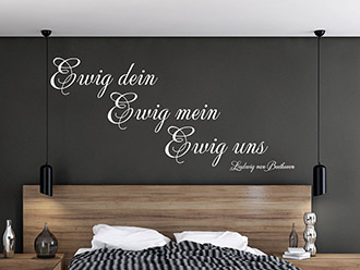Wandtattoo Ewig dein Ewig mein