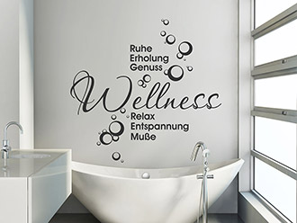 Wandtattoo Wellness Ruhe Erholung