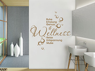 Wandtattoo Wellness Ruhe Erholung