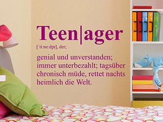 Wandtattoo Teenager Definition