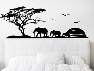 Wandtattoo Afrika Reise