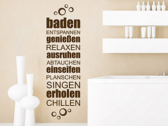 Wandtattoo Baden