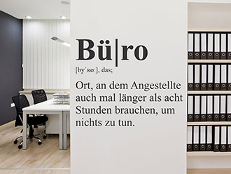 Wandtattoo Büro Definition