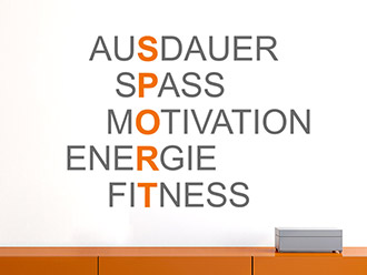 Wandtattoo Sport Motivation