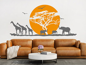 Wandtattoo Afrika Hitze